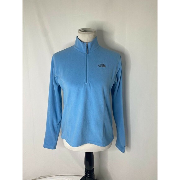 The North Face Girl's Fleece Pullover Blue TKA-100 Series Long Sleeve Size XL - Picture 2 of 9